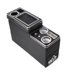 Consola central con USB VW T4, T5, T6, T6.1 Reposabrazos con USB, Organizador entre asientos, Estante multifunción Volkswagen