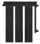 Alfombrillas de tela para Volkswagen California Beach Camper Mini Cocina PUERTAS DE UN LADO - II+III fila T6.1