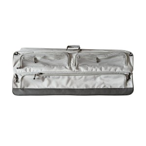 Organizador de camping, bolsa con ventana para Volkswagen Multivan LONG L2 - T5, T6, T6.1 - GRIS CLARO