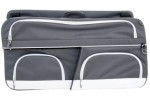 Organizador de camping, Bolsa con ventana para Volkswagen California Ocean, Coast, Beach Camper T5, T6, T6.1 - GRIS CLARO / ANTRACITA