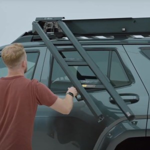 Escalera para cofre de techo, para portaequipajes de techo, Escalera de techo, lateral, para el techo, Escalera para SUV, furgoneta, Escalera todoterreno