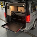 Cajón extraíble de aluminio de 150kg 800 mm para Mercedes Marco Polo, plataforma para maletero, instalación en maletero Marco Polo MB