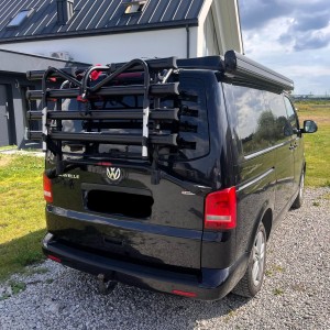 Portabicicletas negro para VW T5 Volkswagen T5 California, Multivan T5, Caravelle T5