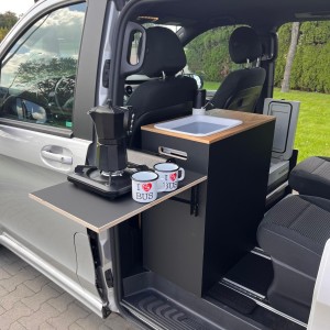 Organizador, almacenamiento, armario, cocina de camping, estante para ordenador - Mercedes Clase V, VClass, Marco Polo, Viano