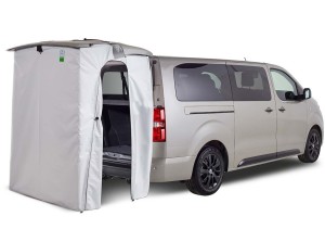 Carpa trasera, cabina de ducha PSA (Citroën, Opel, Peugeot) - Instalación con velcro